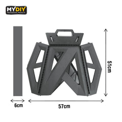 Folding Stool 29*22*39 Grey