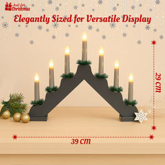 Christmas-Wooden LED Candle Bridge Grey (10)