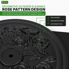 Rose Pattern Parasol Base