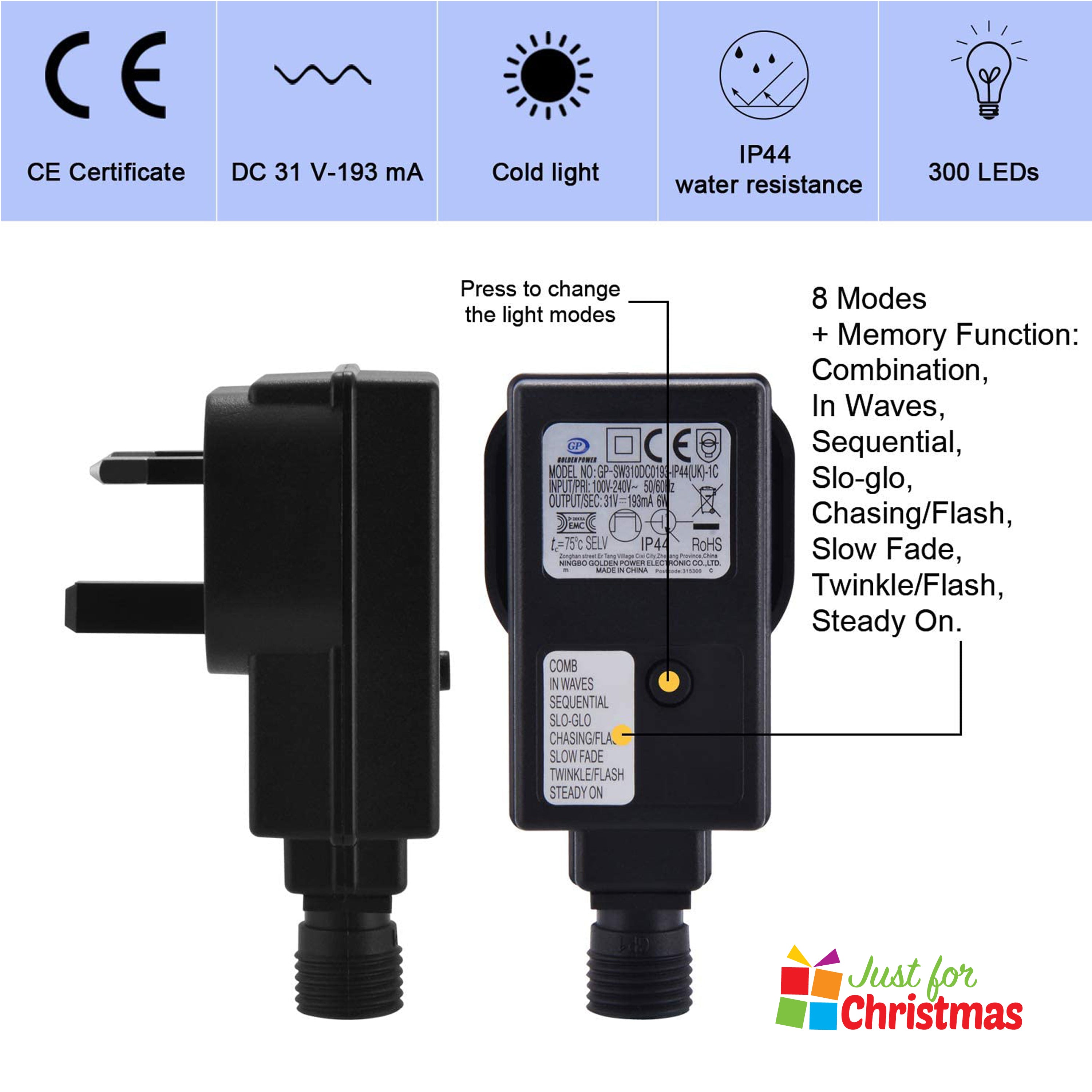 720 LED Brilliant Ice Whitle Icicle Lights