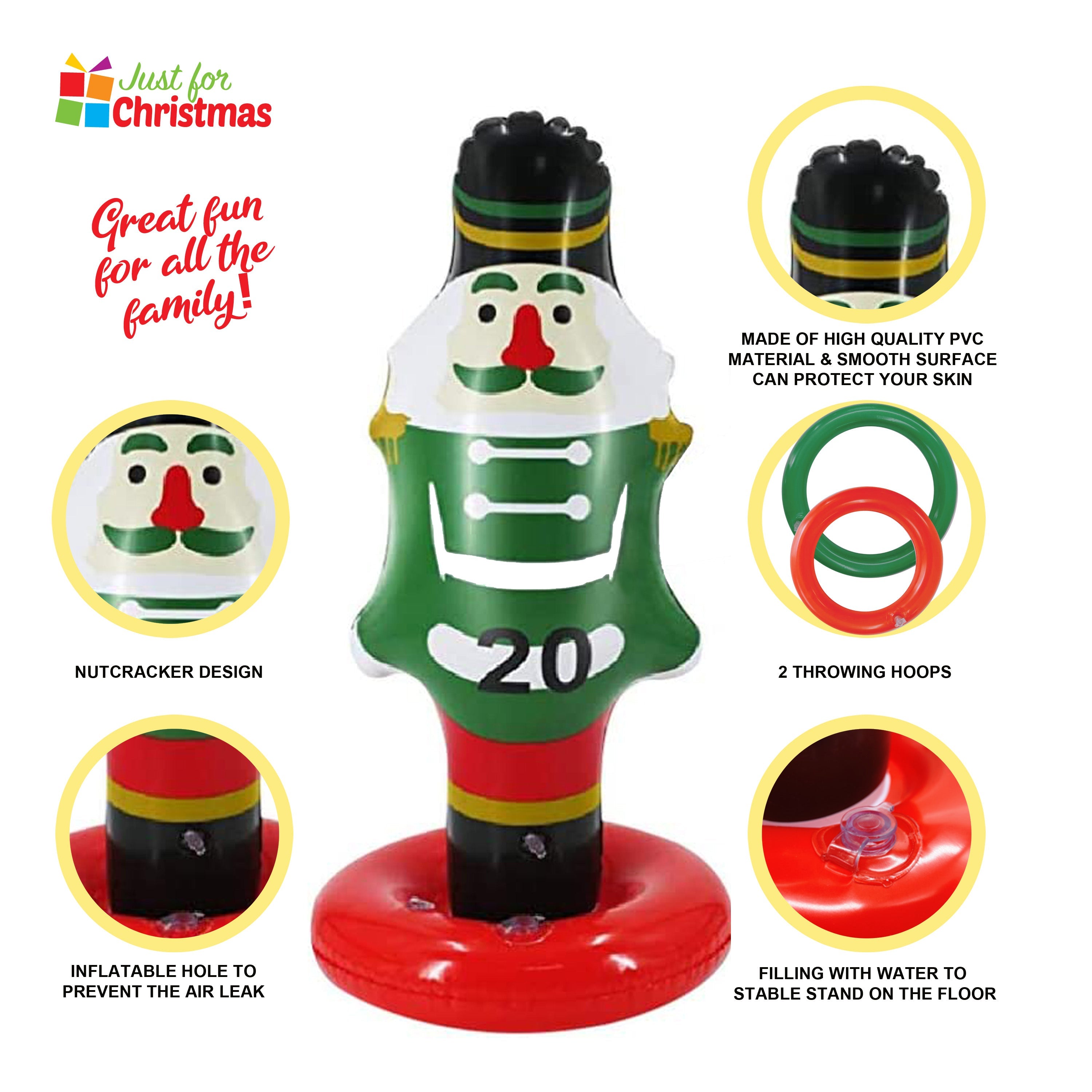 Inflatable Soldier Toss Game