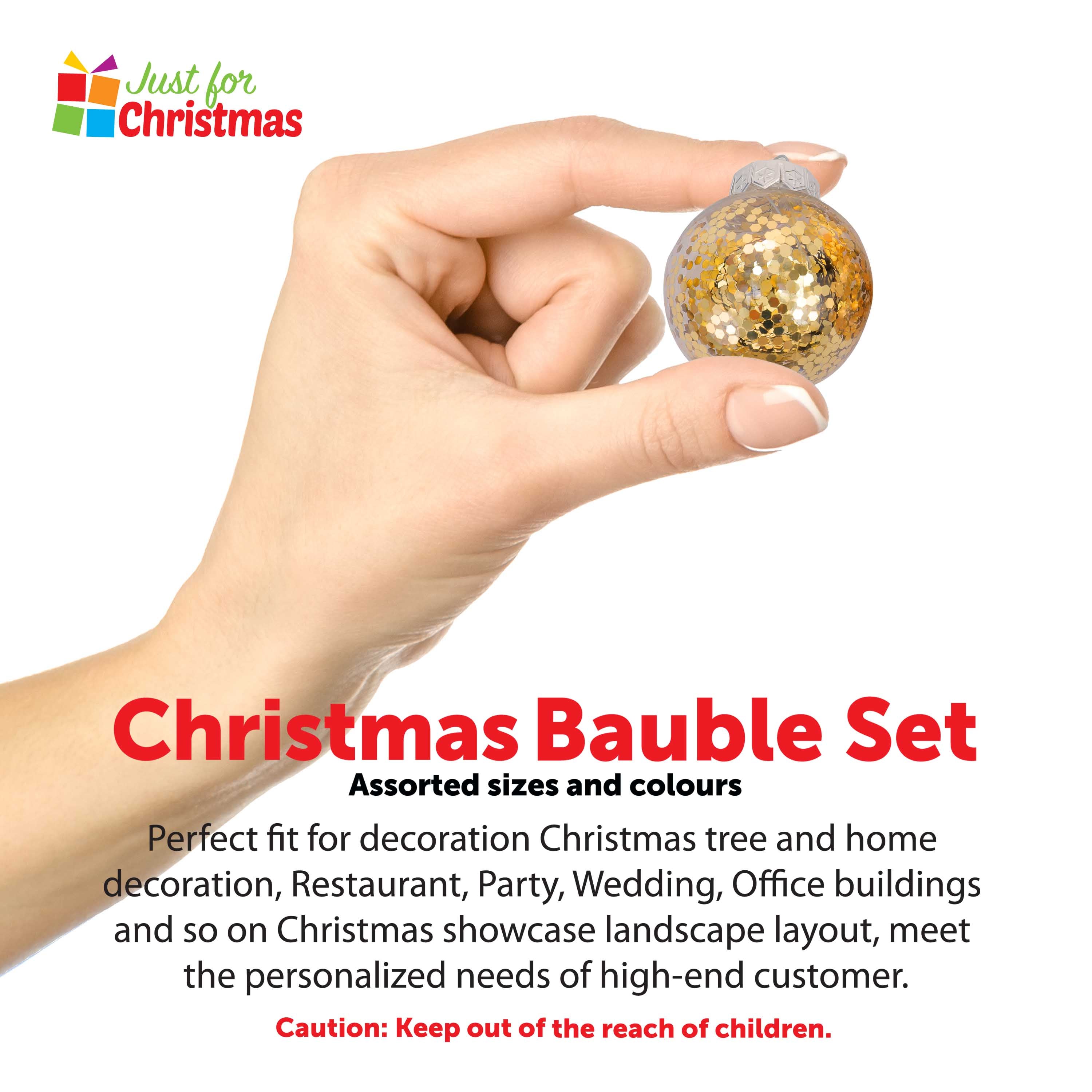 30 Piece Christmas Bauble Set