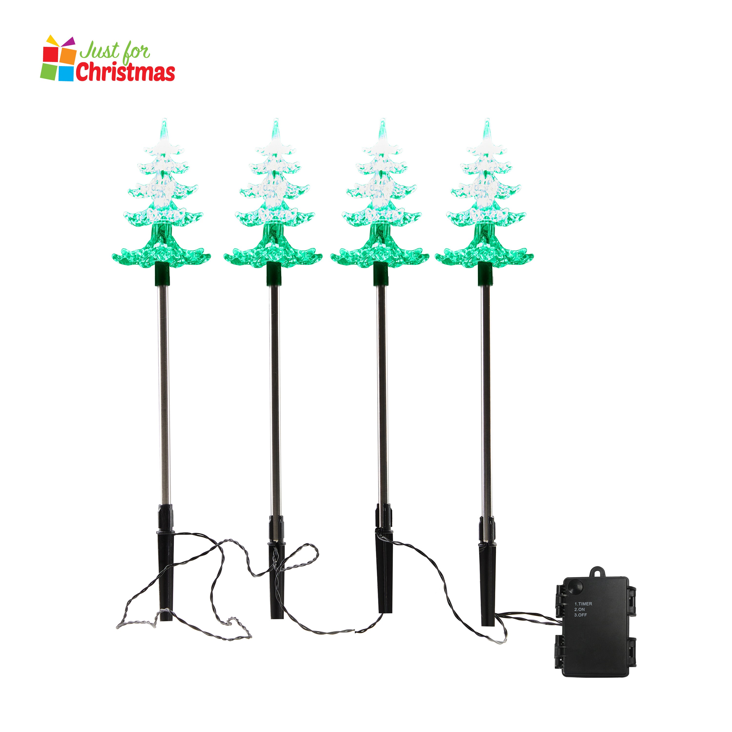 4 Piece LED Pathway Tree Lights