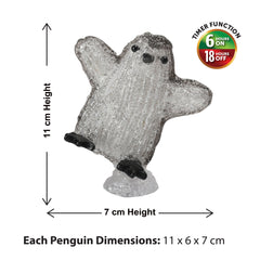5 Piece LED Penguin String Lights
