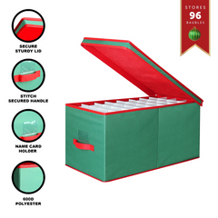 96-Grid Holiday Baubles Storage Box