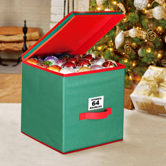 64-Grid Holiday Baubles Storage Box