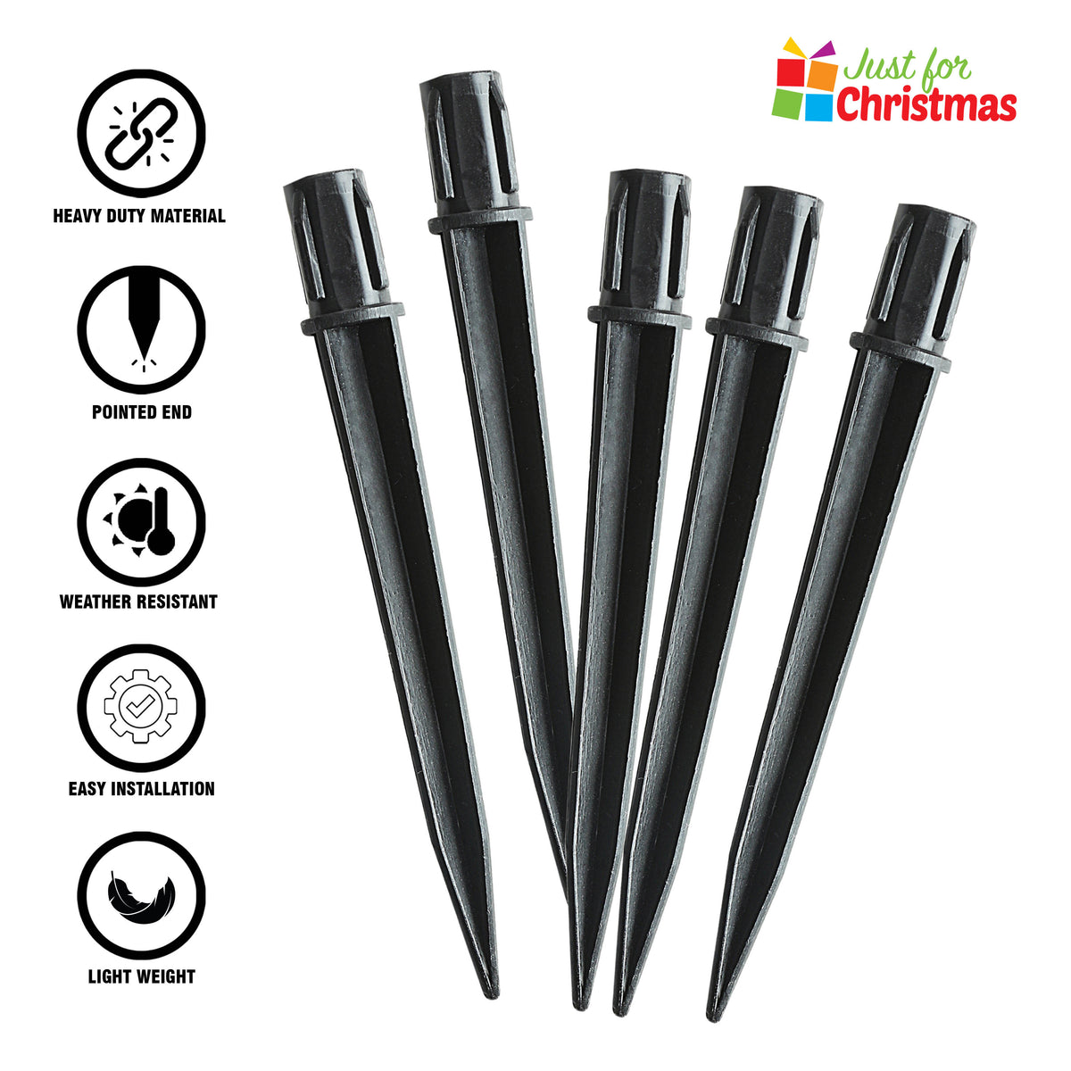 5PK Stakes for Christmas Lights