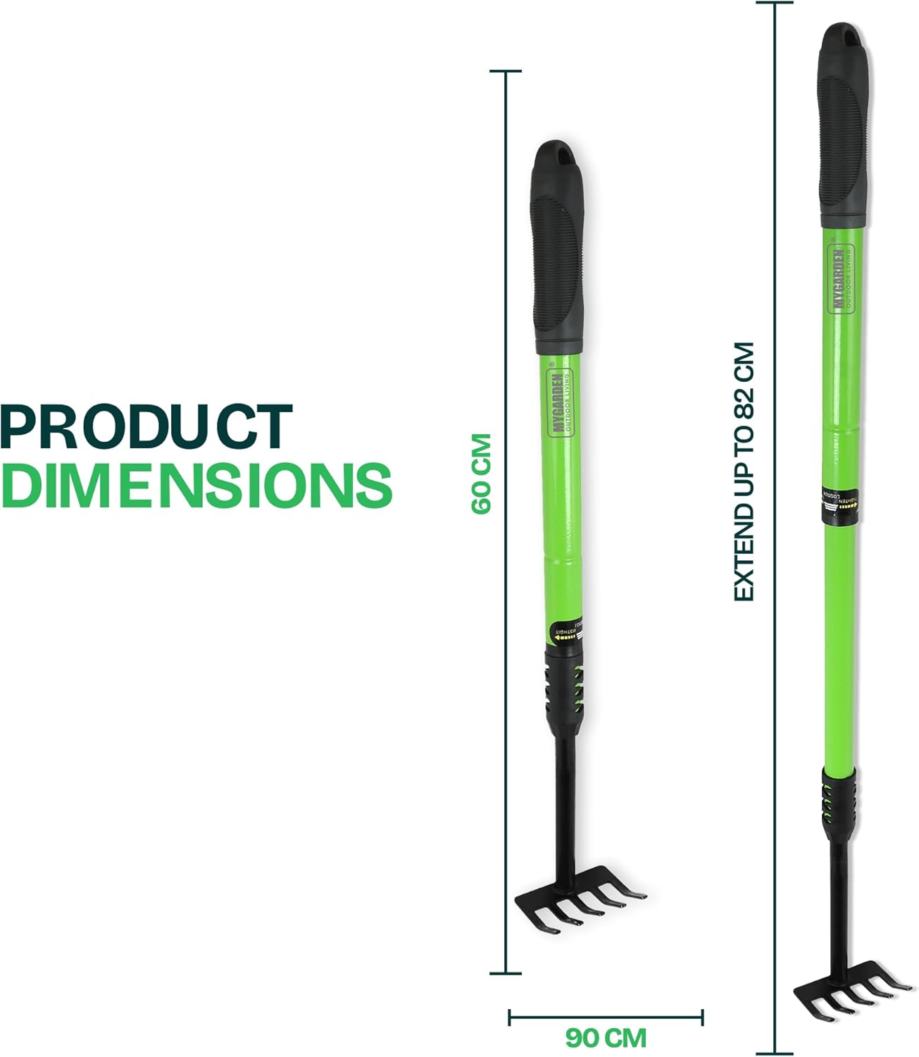 Telescopic Garden Rake for Easy Leaf and Debris Collection