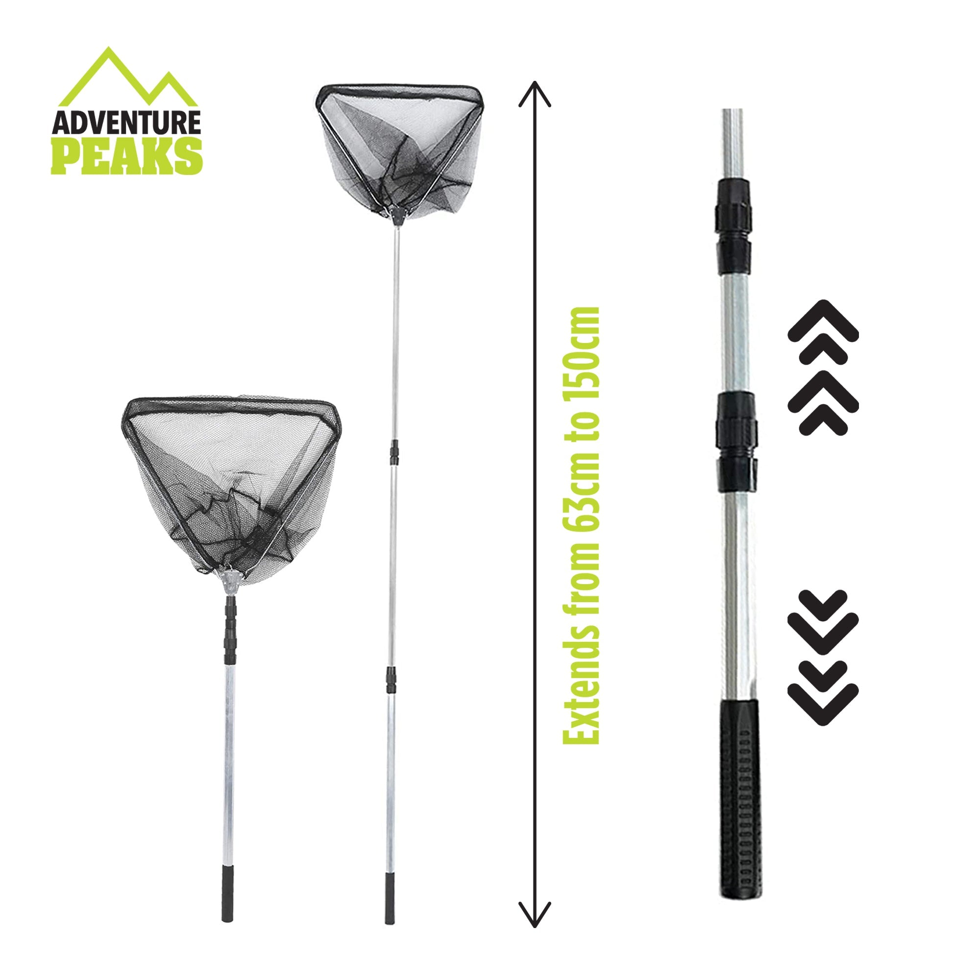 Telescopic Fish Landing Net For Easy Catching