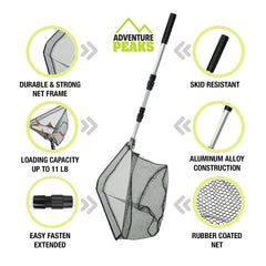 Telescopic Fish Landing Net For Easy Catching