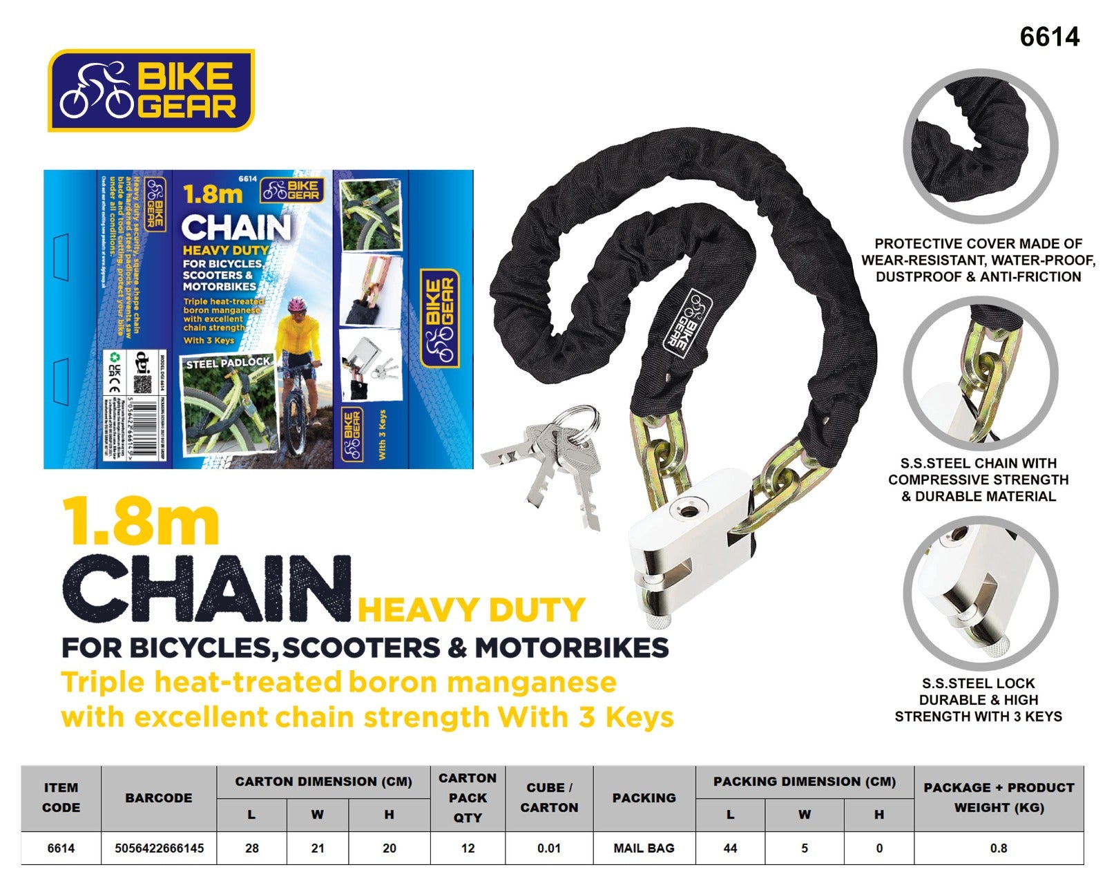 1.8m Heavy Duty Chain