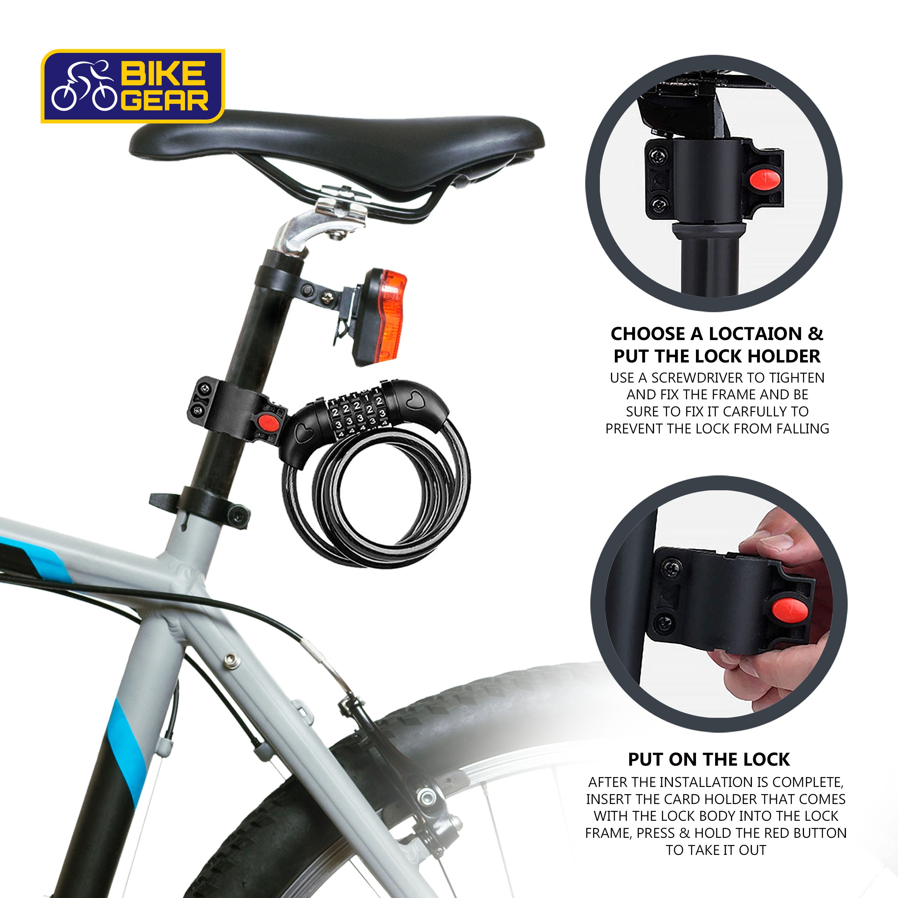 Digital Combination Bike Lock