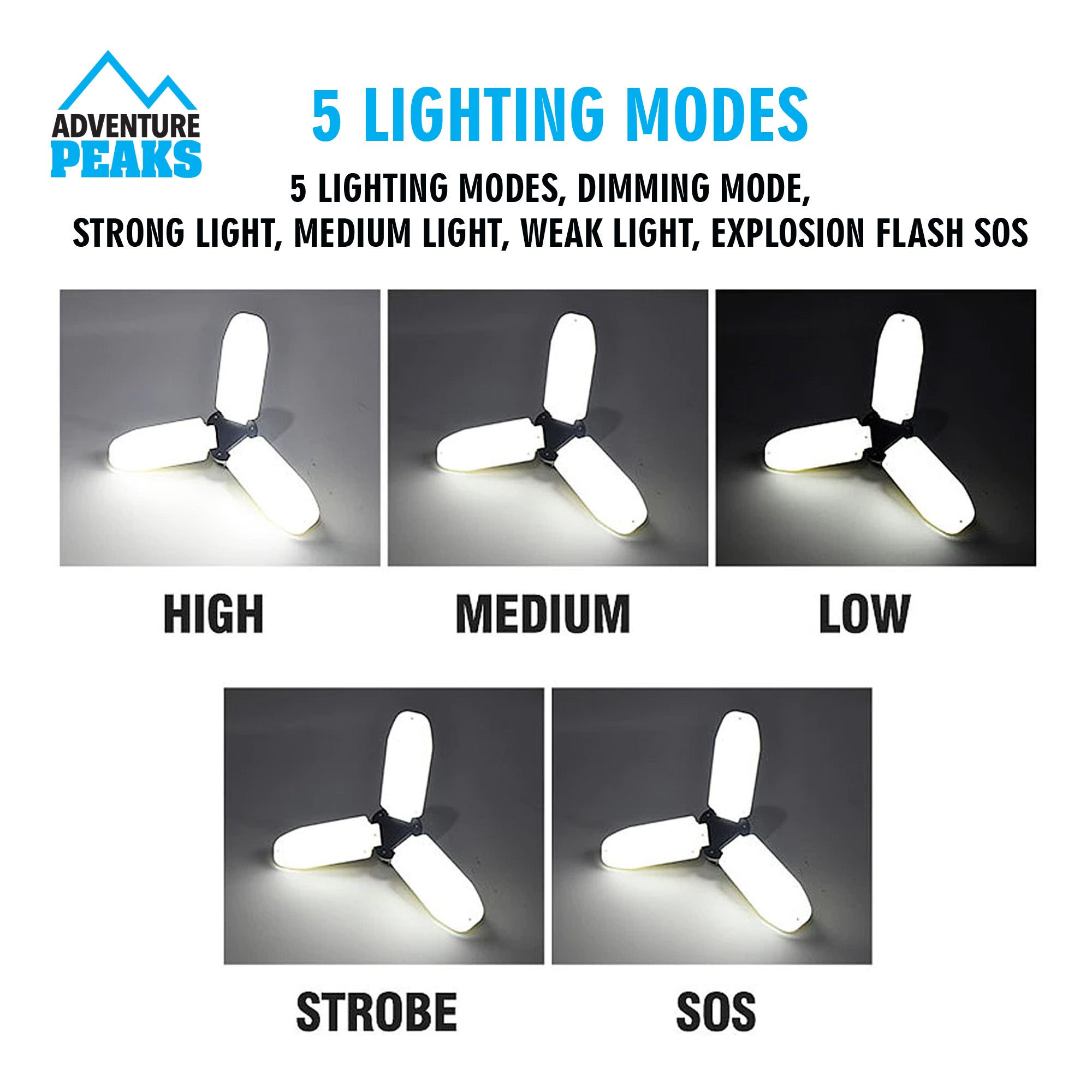 USB Rechargeable LEC Camp Light