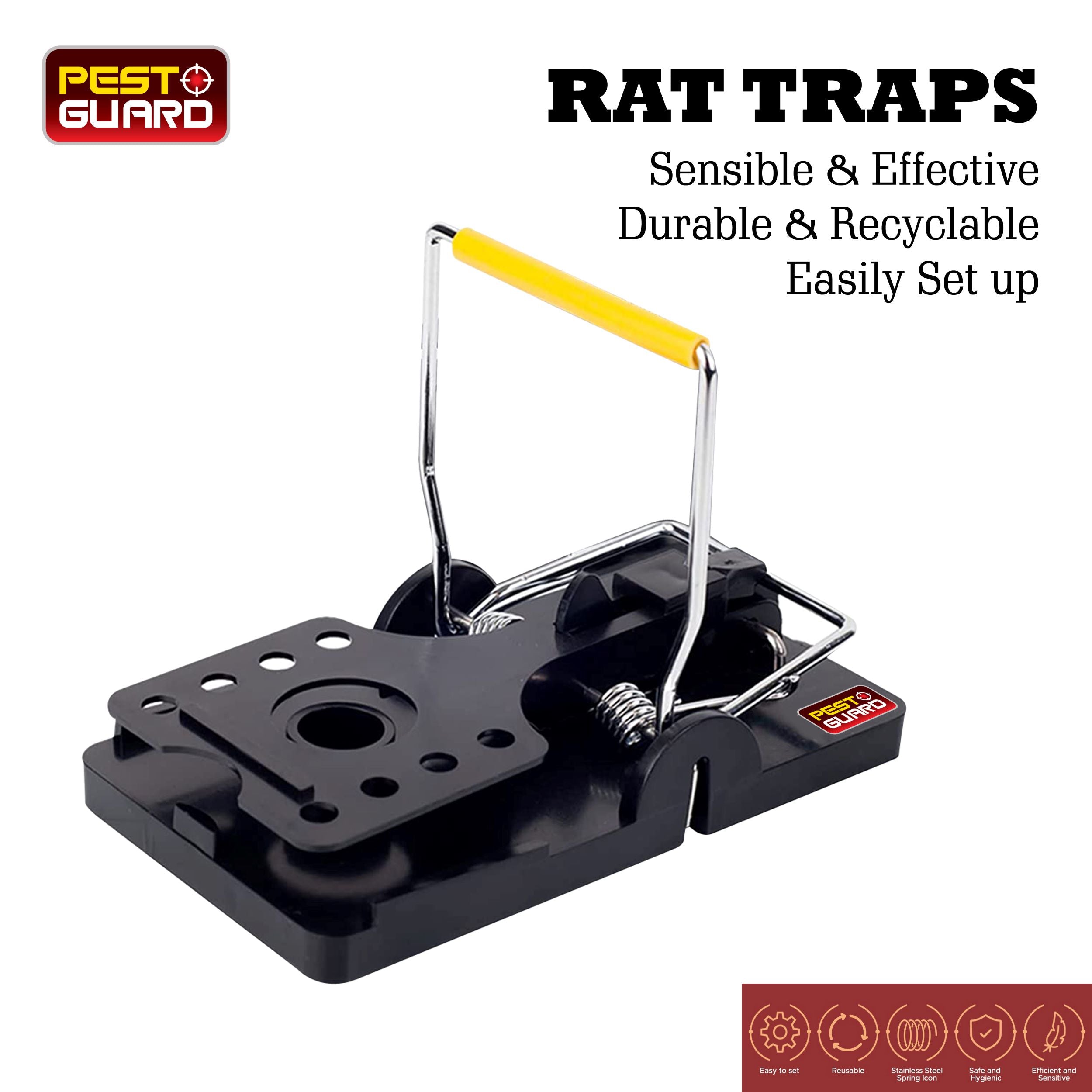 Mouse Trap with Metal Clips 4pk