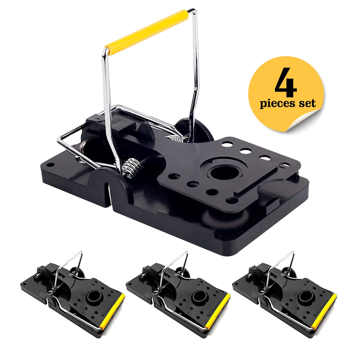 Mouse Trap with Metal Clips 4pk