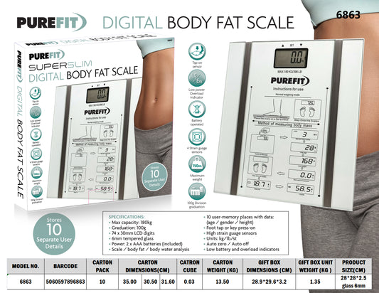 Body Fat Scale White