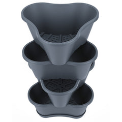 4-Tier Flower Pot-Grey