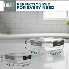 10PK Glass Container With Lid