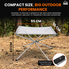 S/S Fire Pit with Carry Bag & Gloves