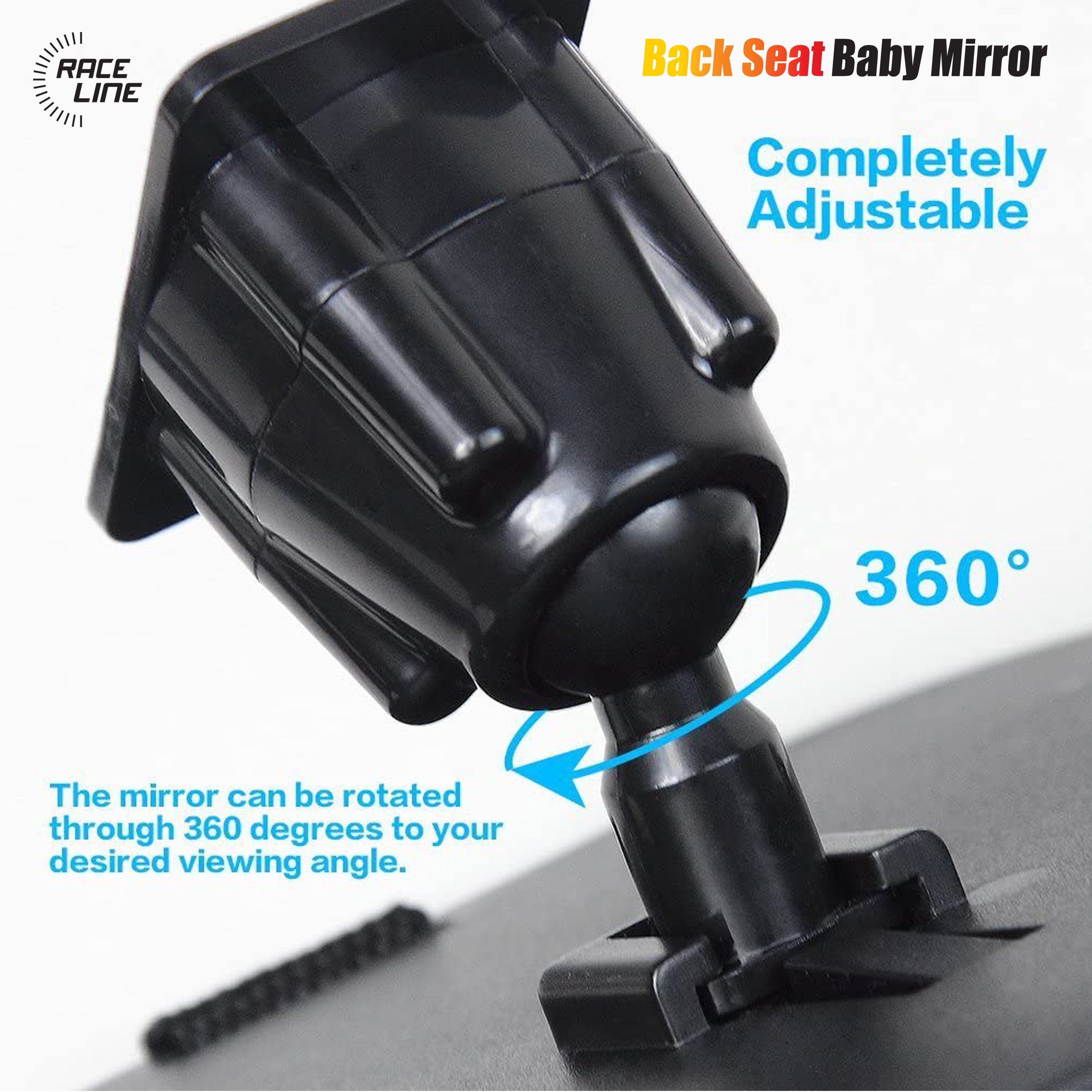 Adjustable Back Seat Baby Mirror For Safety