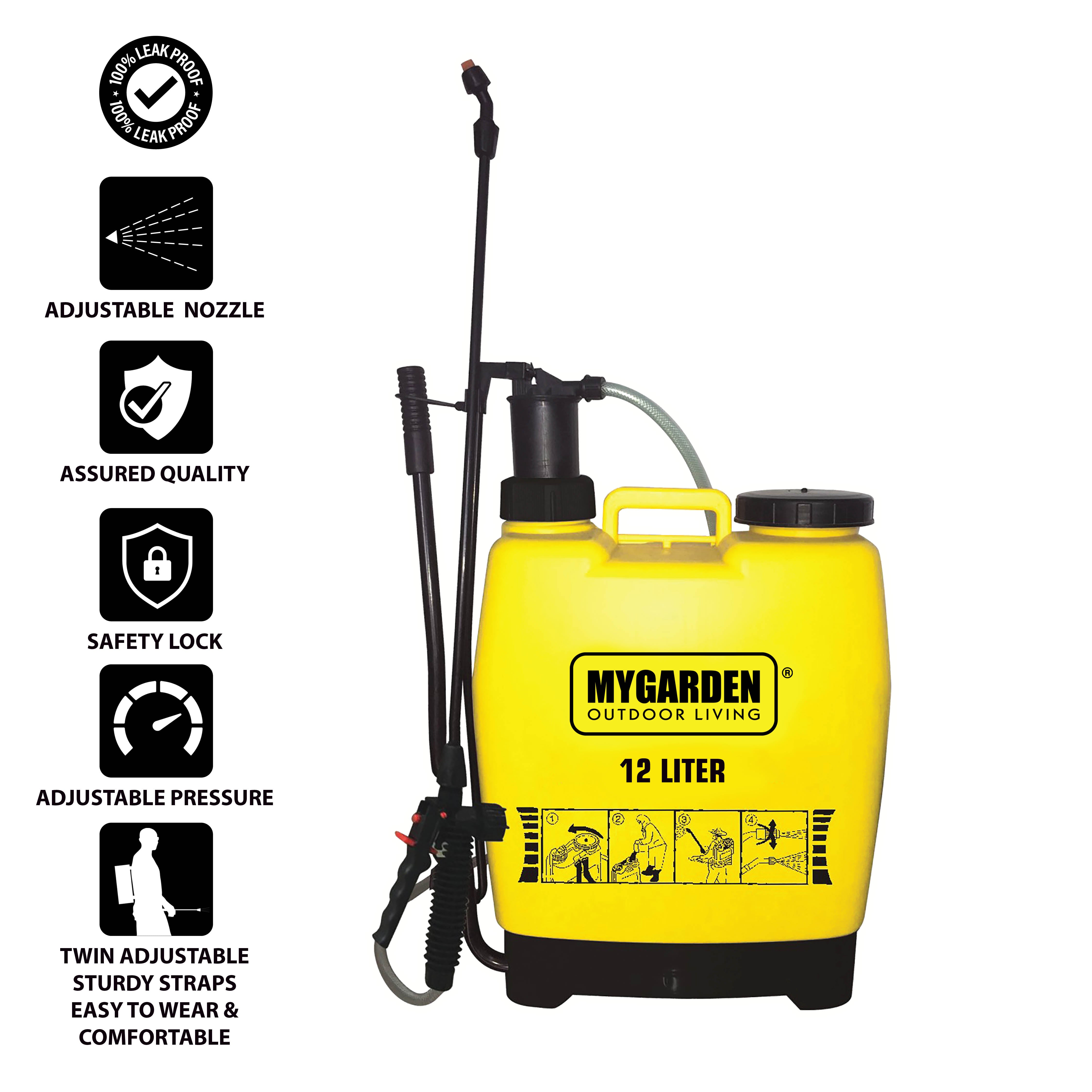 12 Litre Manual Pressure Sprayer