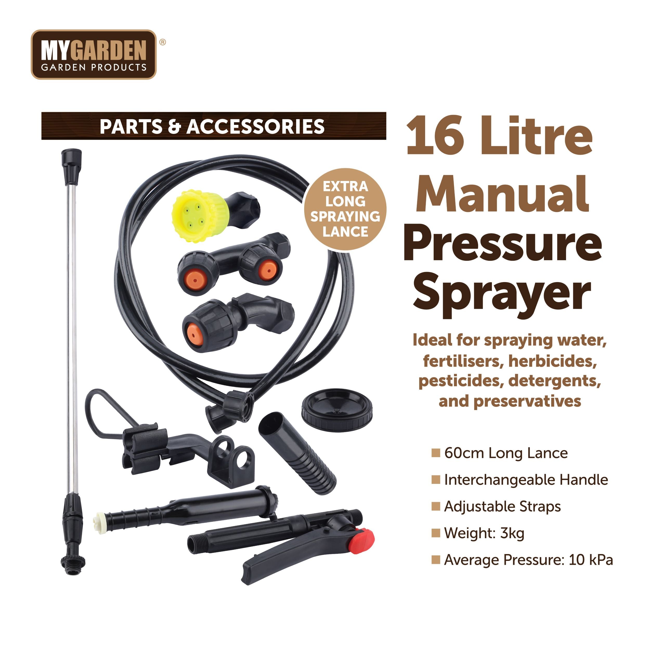 16Litre Manual Pressure Sprayer