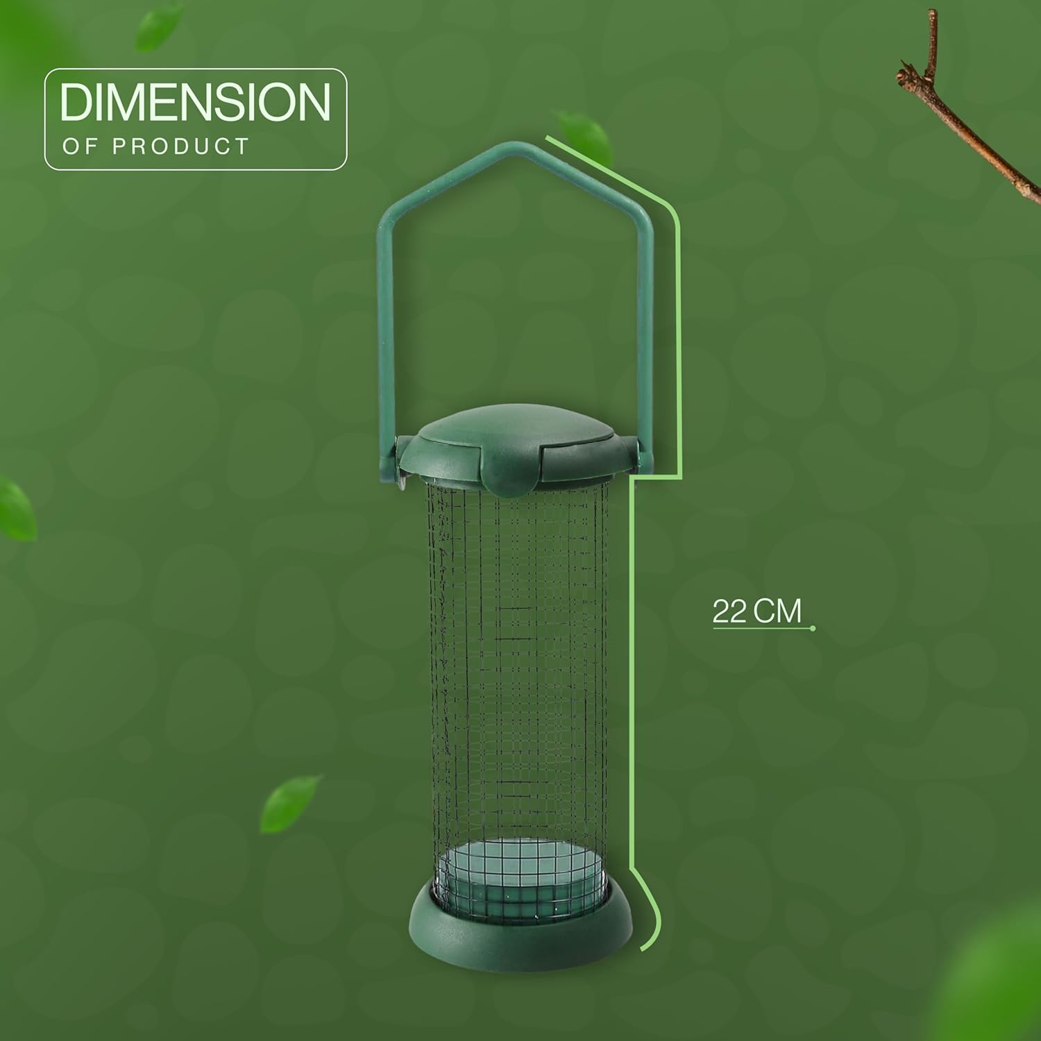 Durable Hanging Bird Nut Feeder for Garden