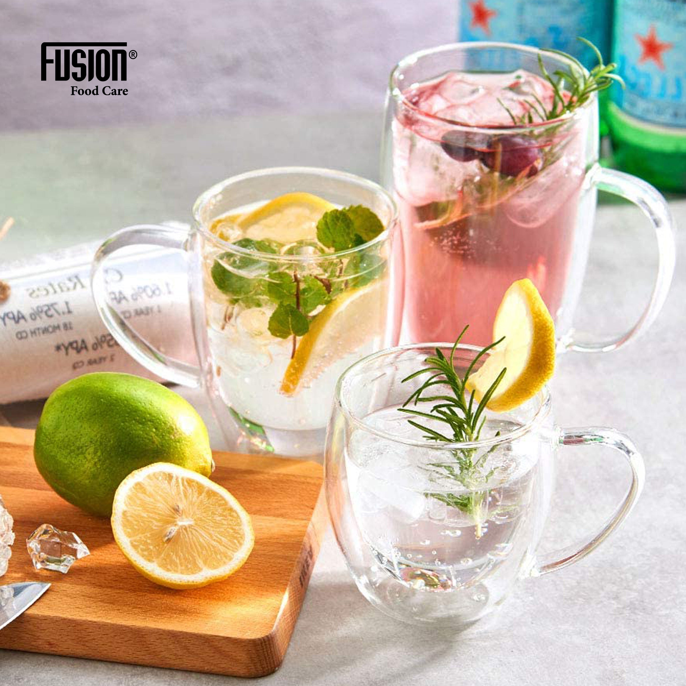 2pc 450ml Double Wall Mug