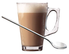 6pk Latte Glass with Spoon