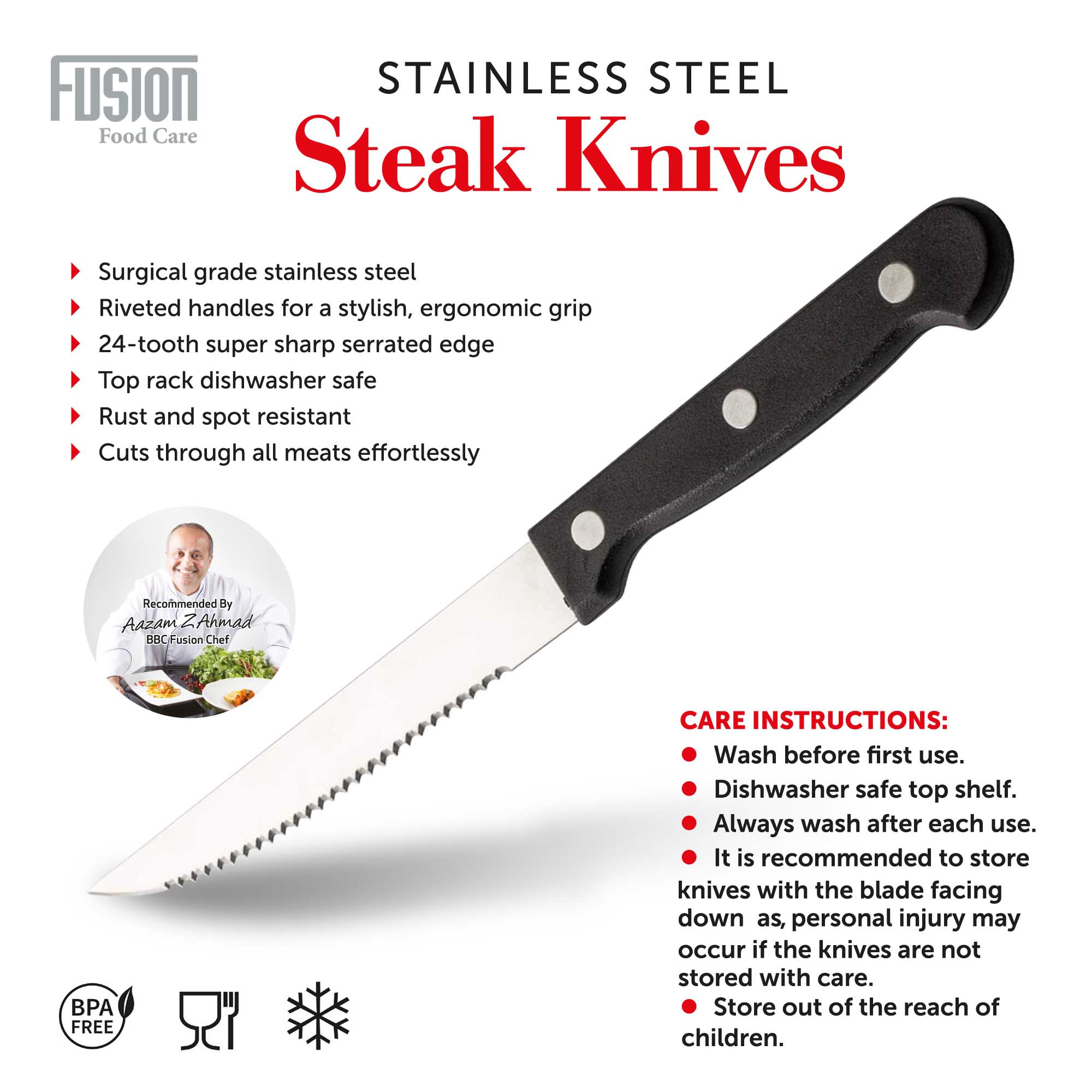 6pk Steak Knife