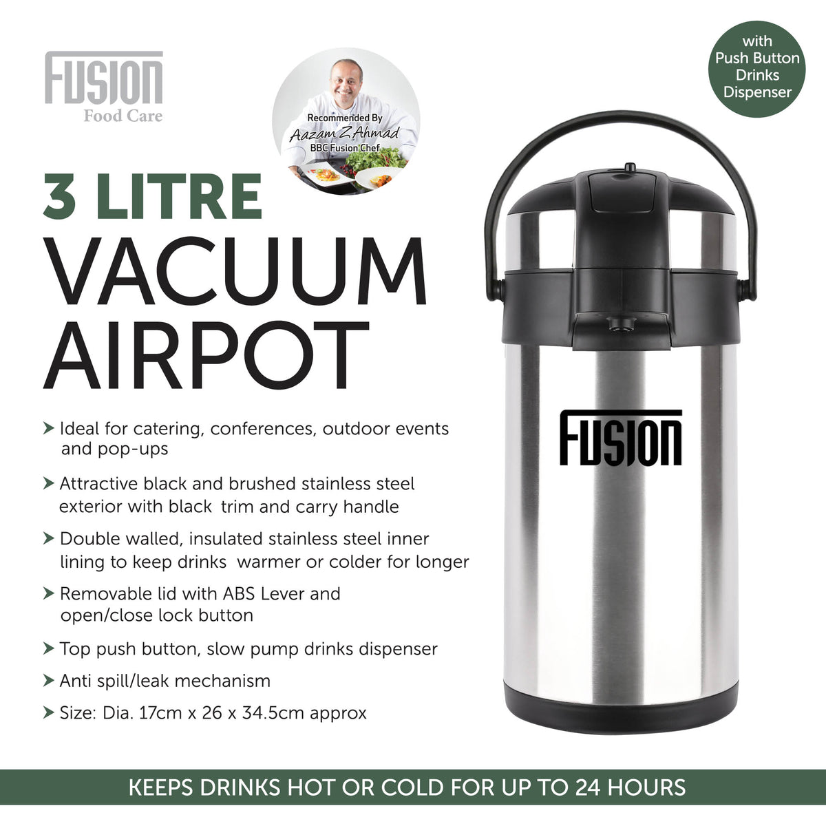 3 Litre Vacuum Airpot