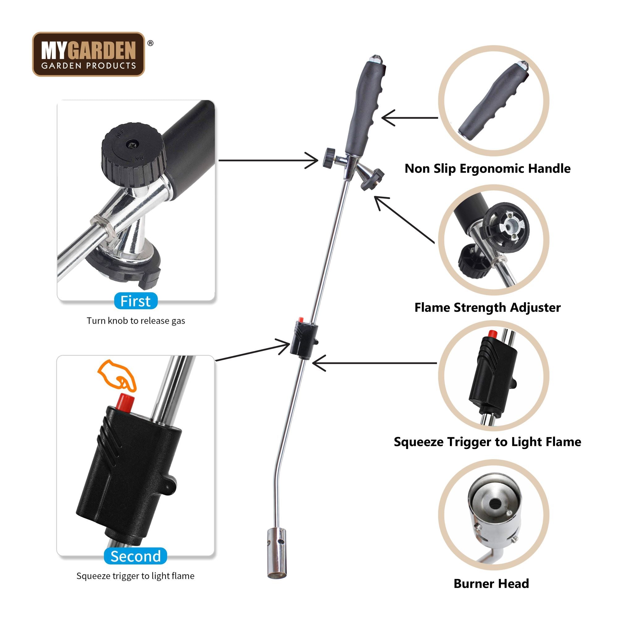 Electric Weed Burner for Efficient Garden Weed Control