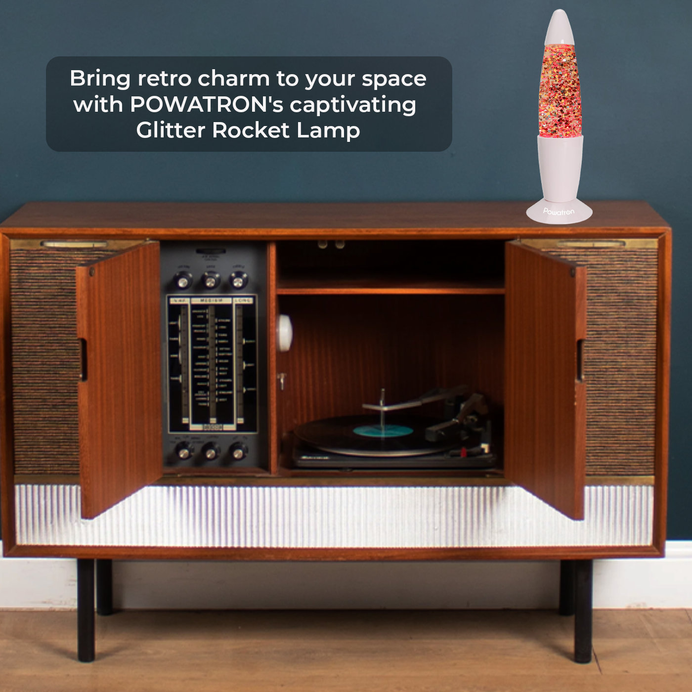 13-Inch Colour Changing Glitter Lamp