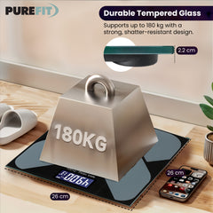Bathroom Scale Black (10)