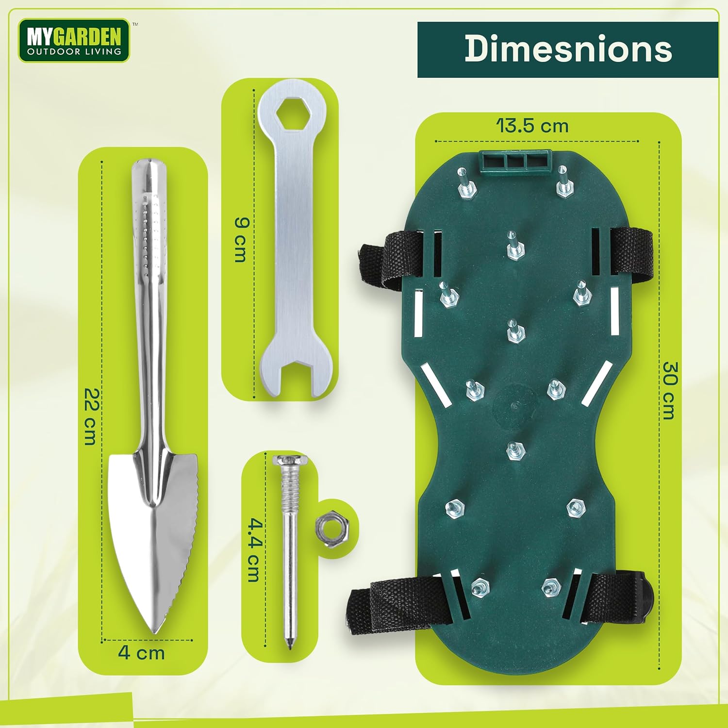 Lawn Aerator Spike Shoes for Garden Soil