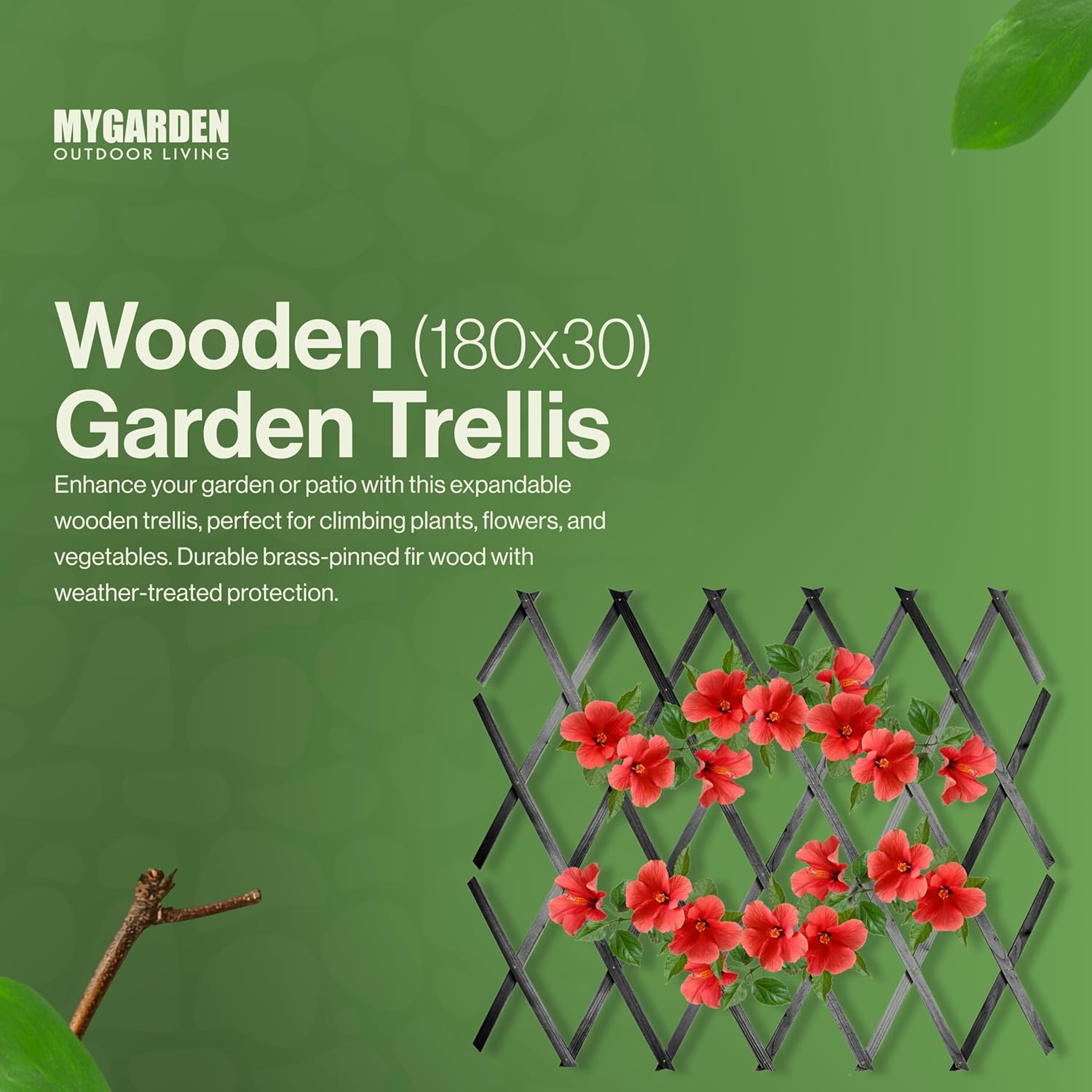 180*30cm Expanding Wooden Trellis