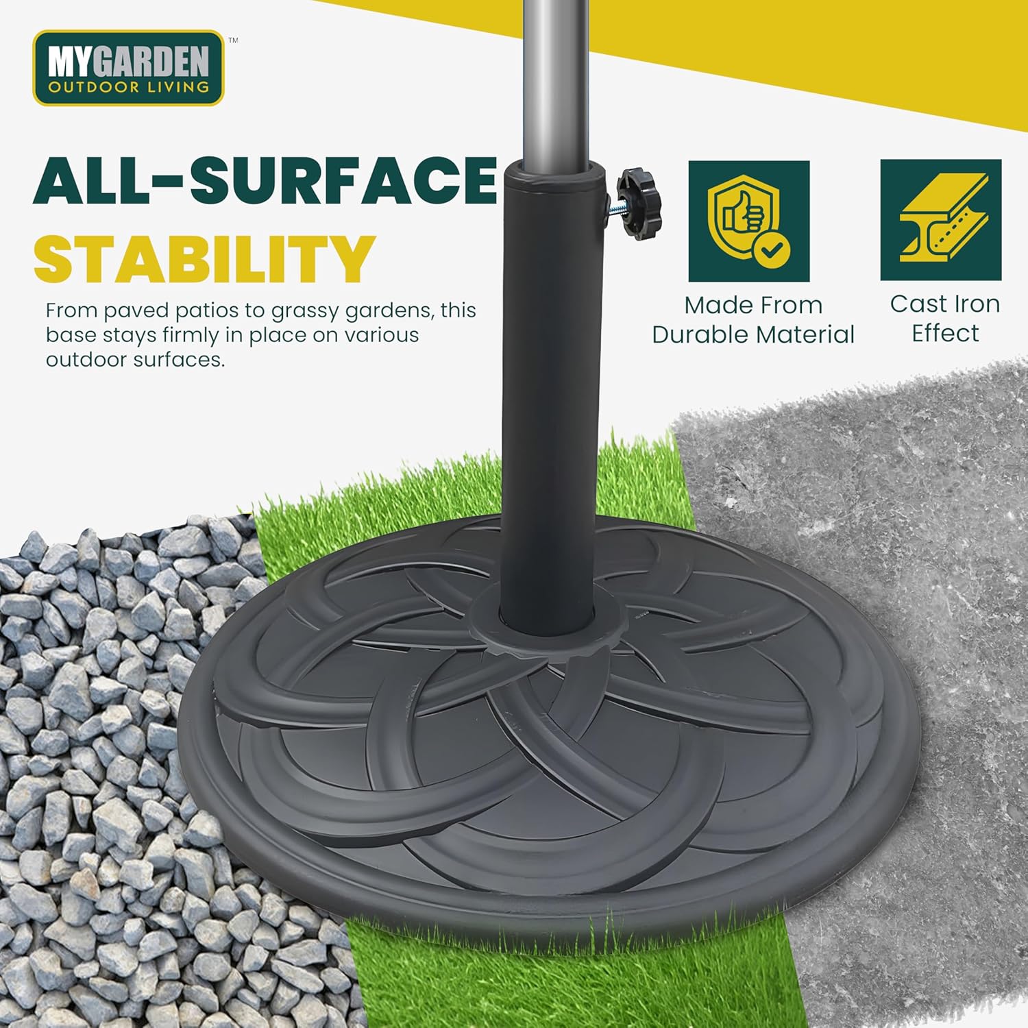 Cast Iron Effect Parasol Base