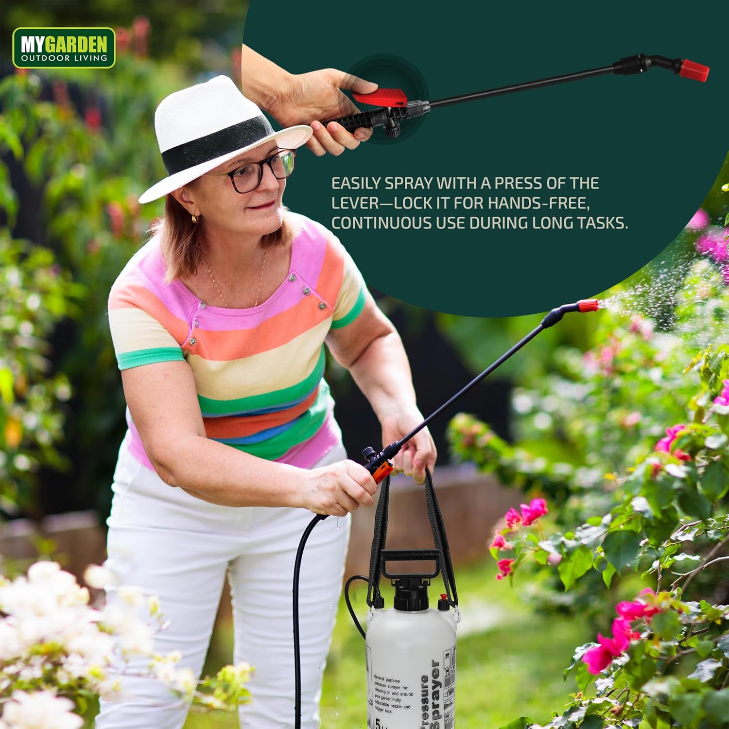 8-Litre Garden Pump Action Pressure Sprayer