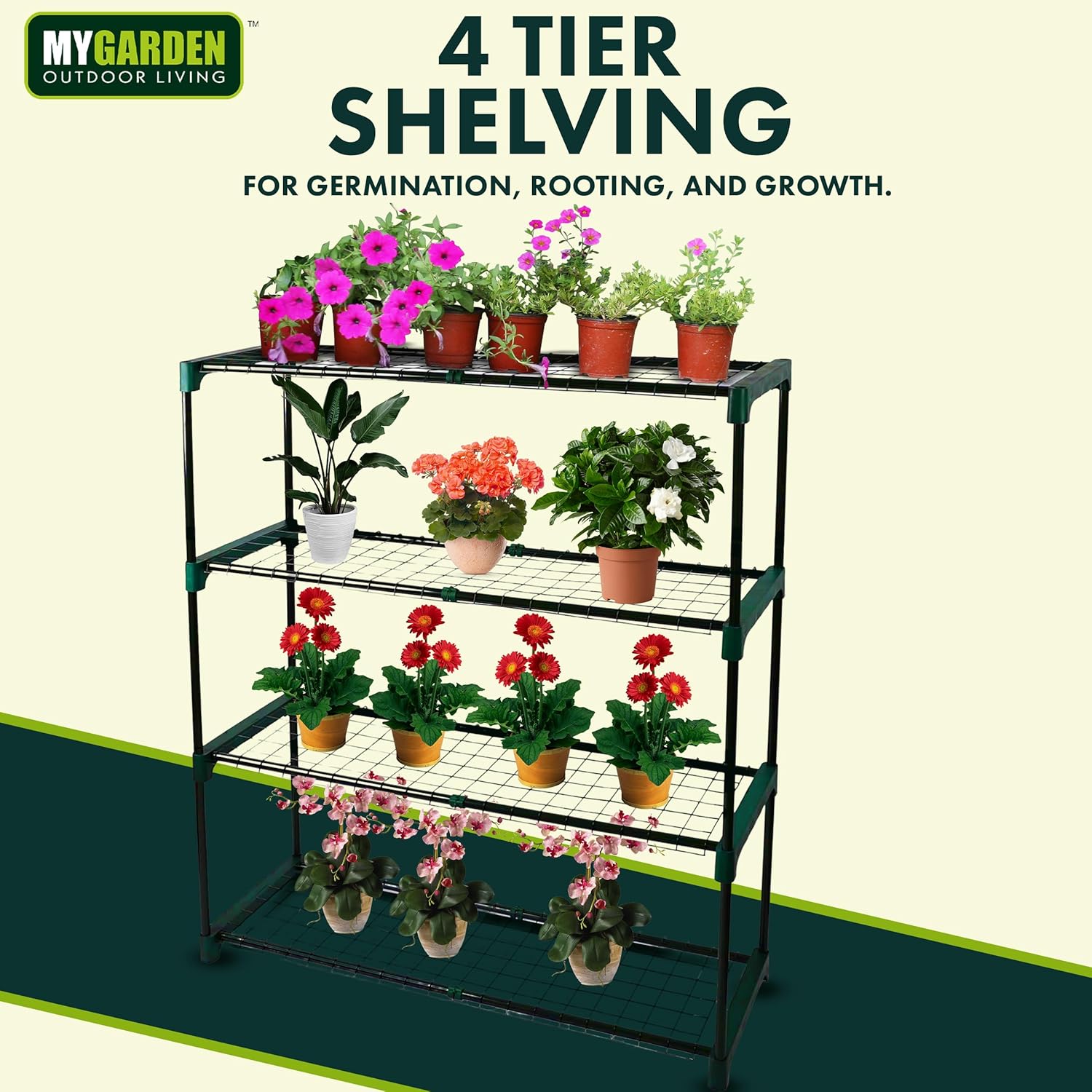 4 Tier Greenhouse with Shelving