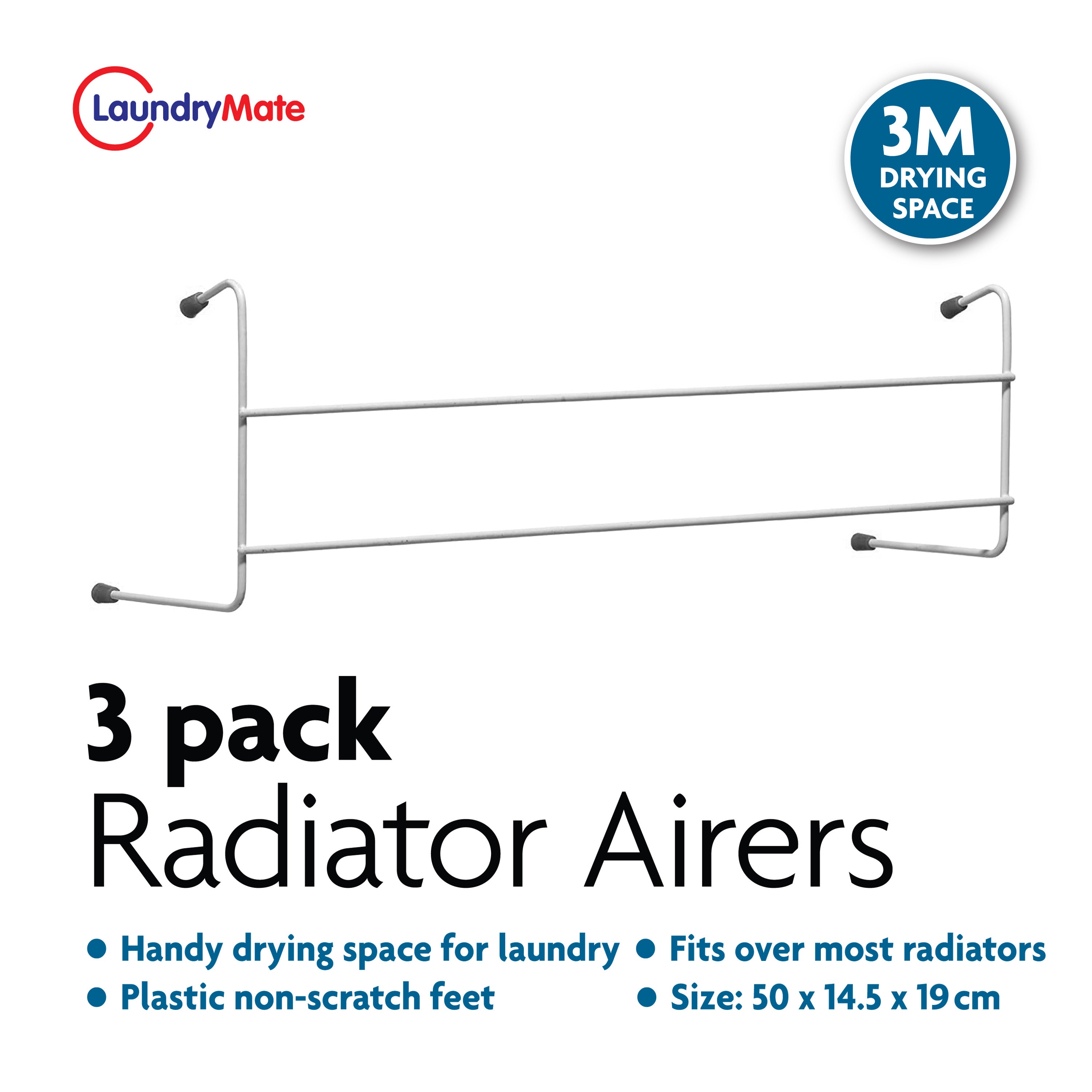 3PK 2-Bar Radiator Airers