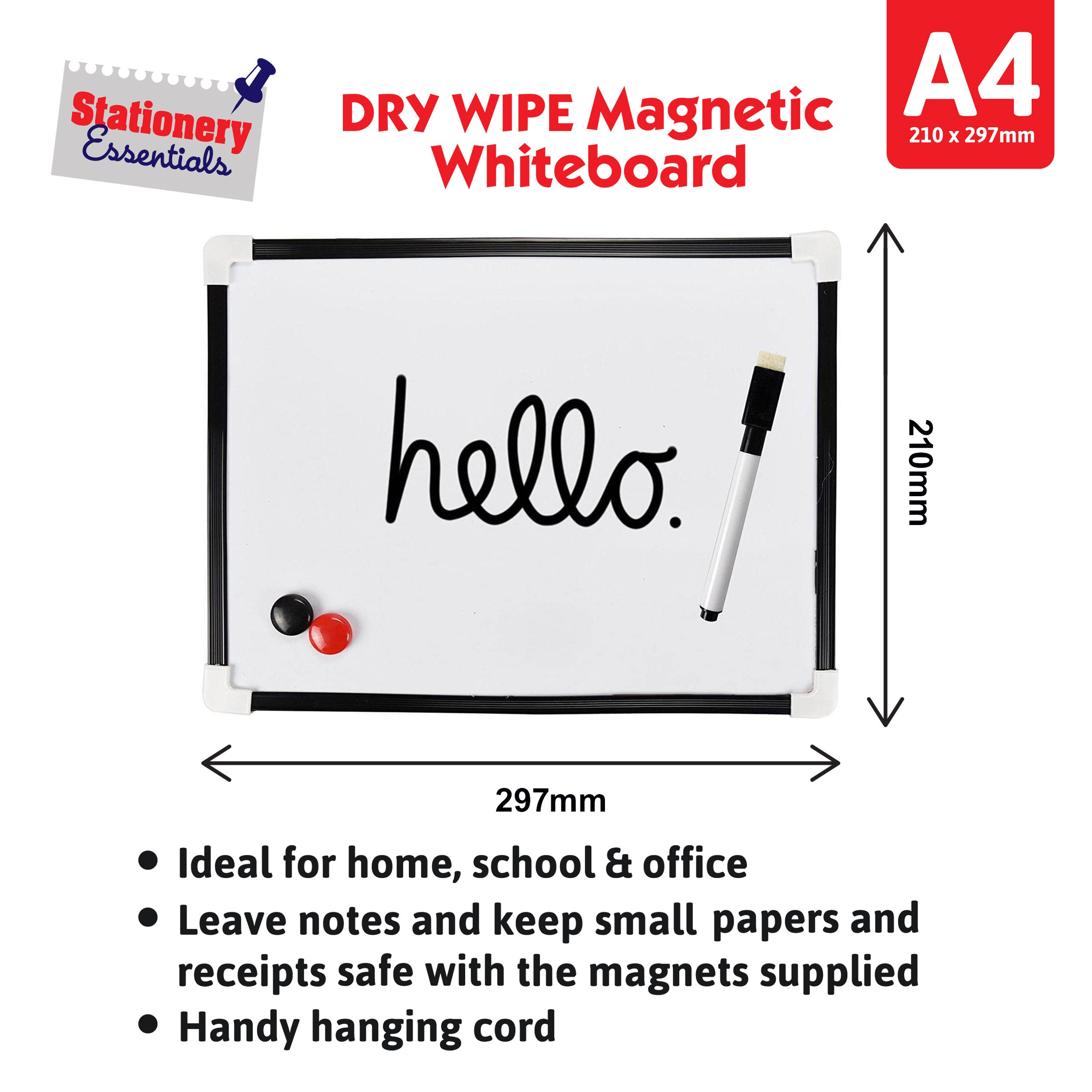 A4 Dry Wipe Magnetic Whiteboard