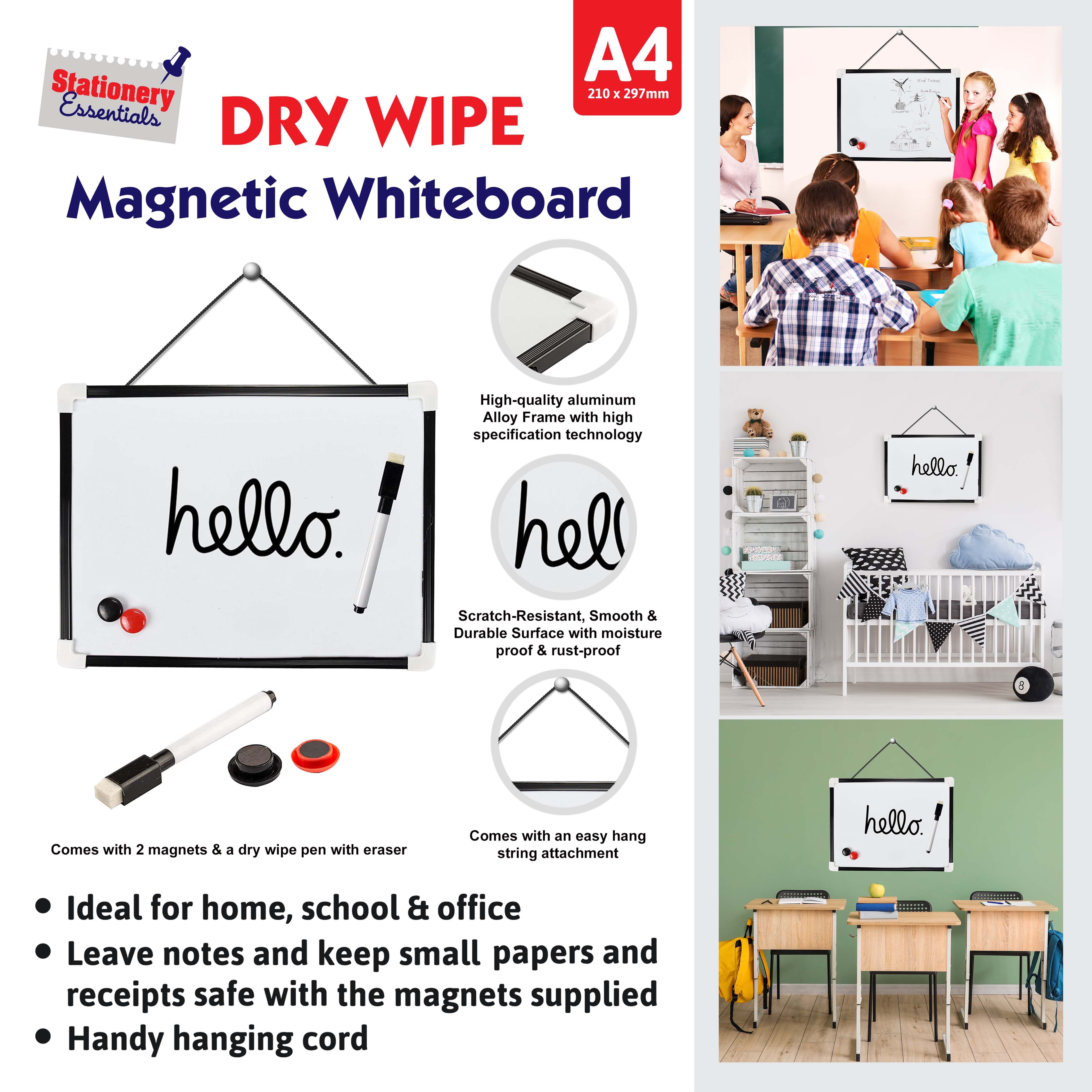 A4 Dry Wipe Magnetic Whiteboard