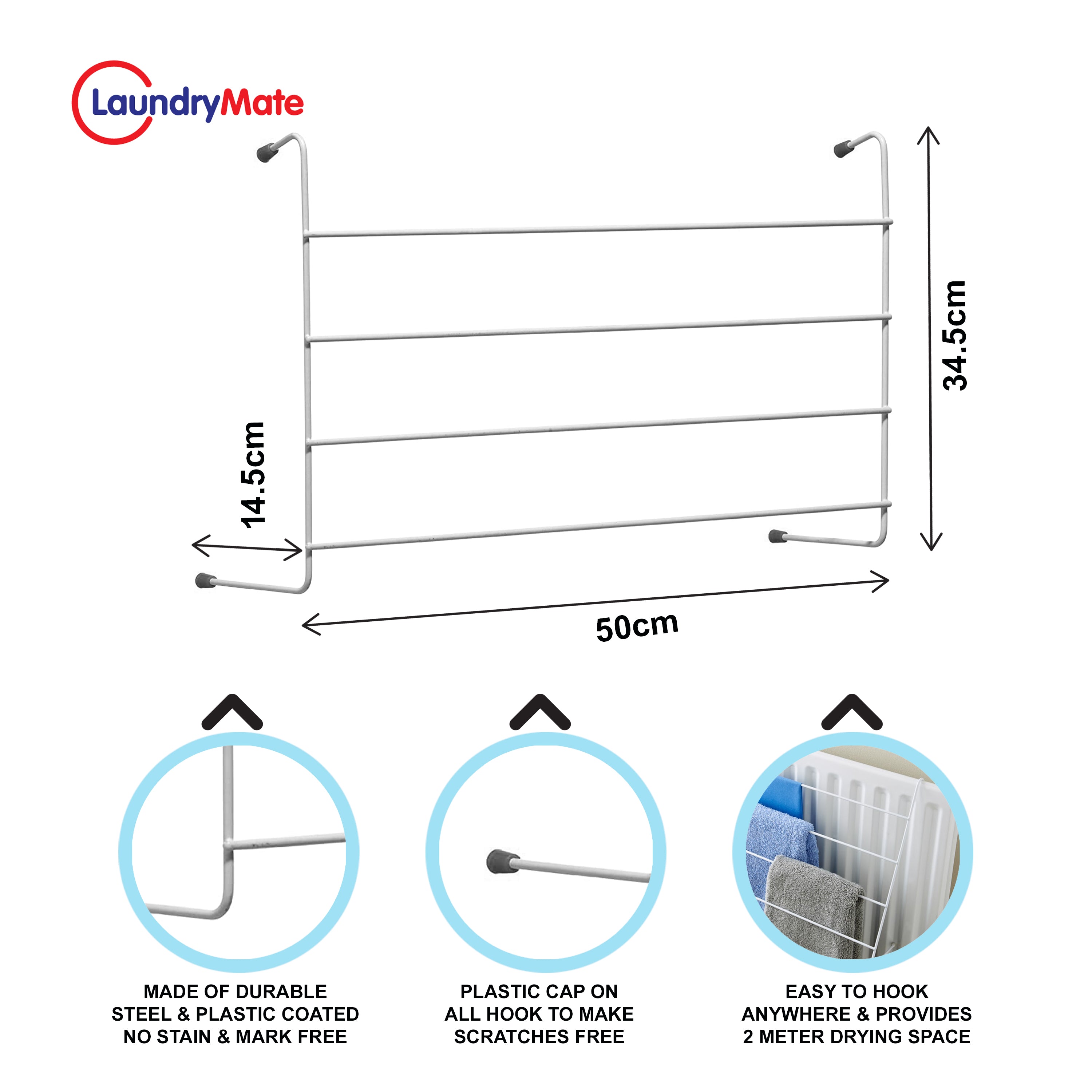 Space-Saving 3PK Radiator Airer Set