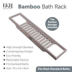 Adjustable Bamboo Bath Rack for Relaxing Soaks