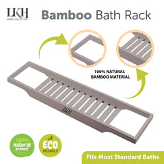 Adjustable Bamboo Bath Rack for Relaxing Soaks