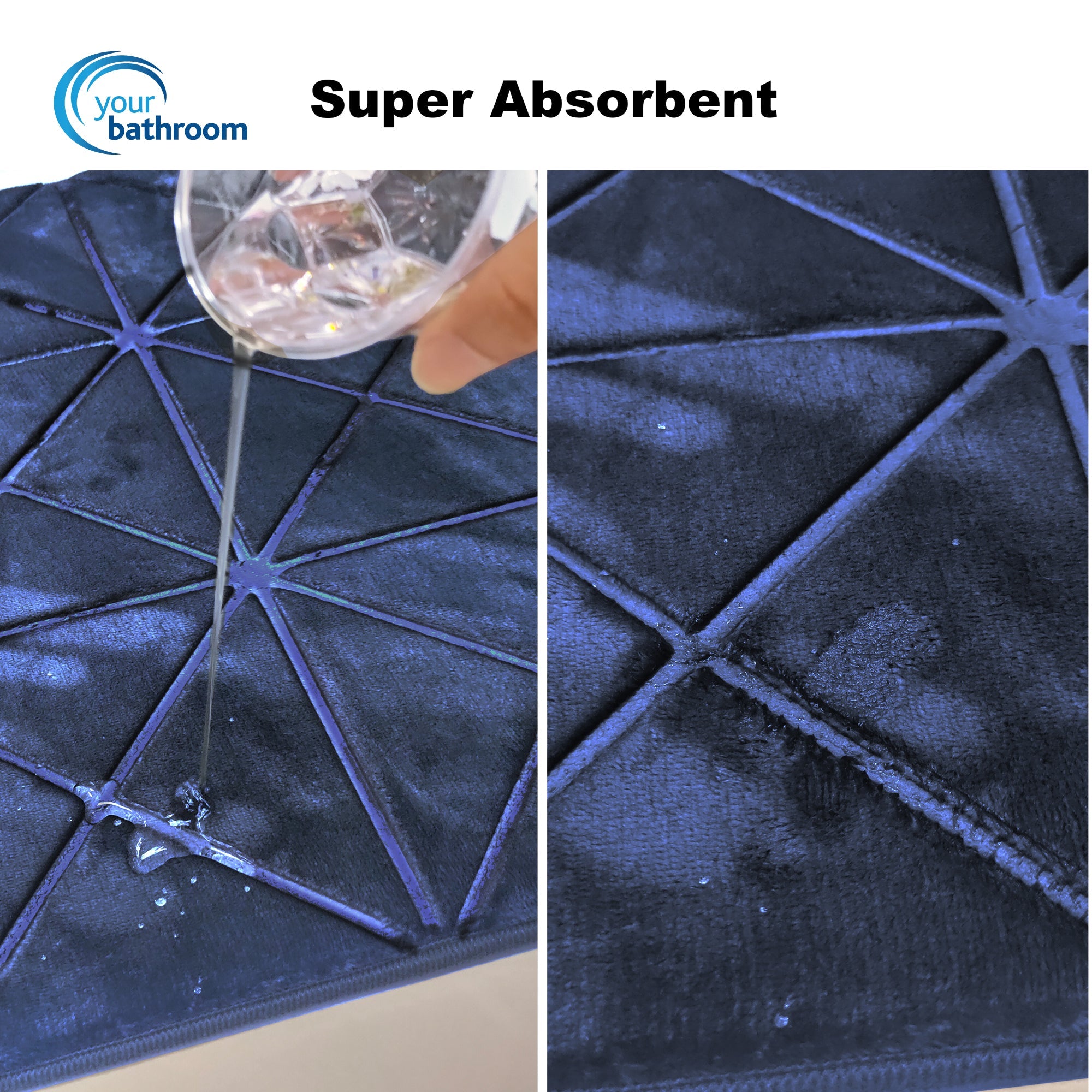 Durable 2pc Non-Slip Bathroom Mats