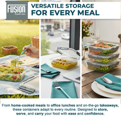 5PK Glass Container With Lid