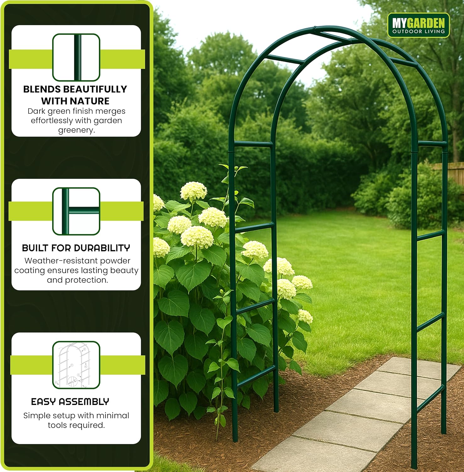 Florence Garden Arch - Green
