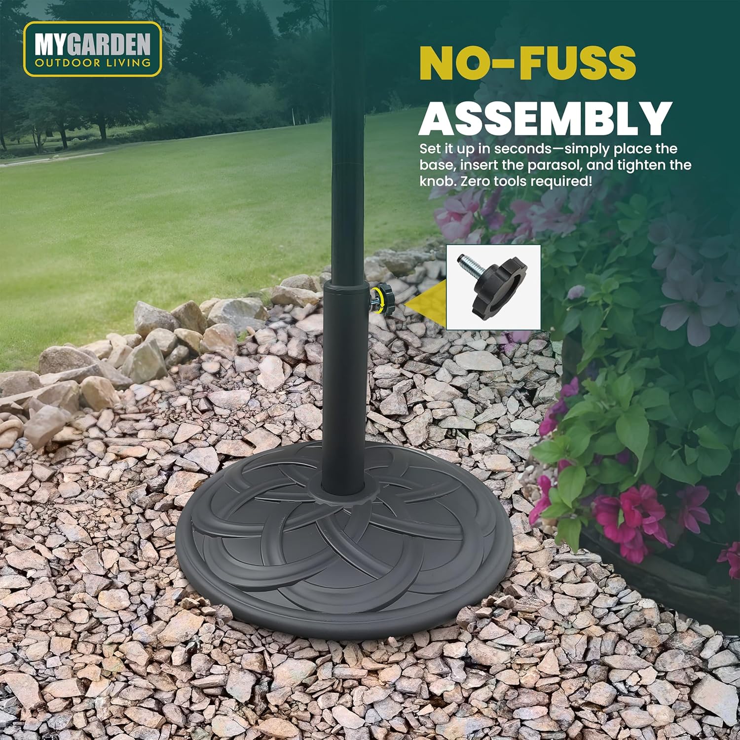 Cast Iron Effect Parasol Base