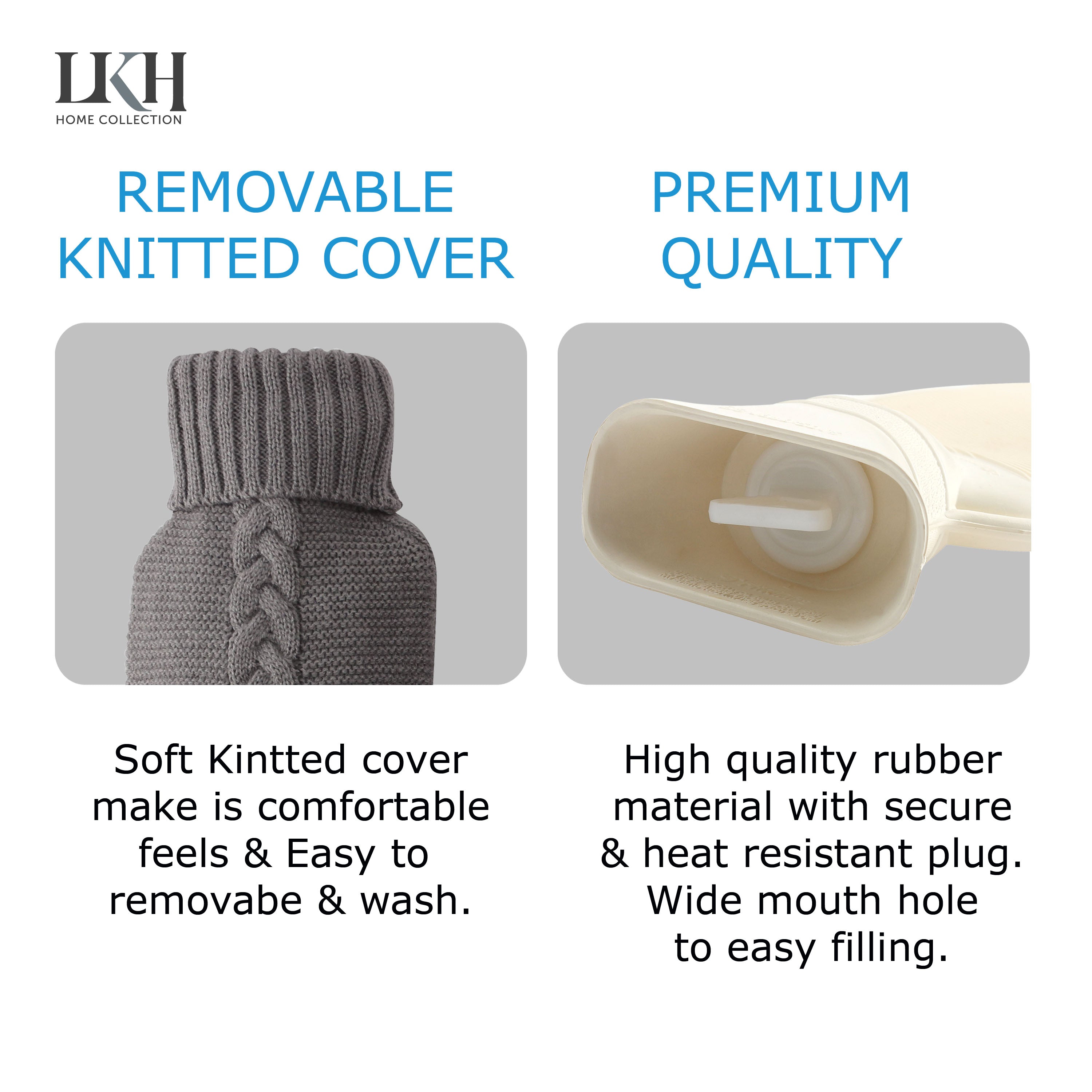 Hot Water Bottle and Slipper Gift Set
